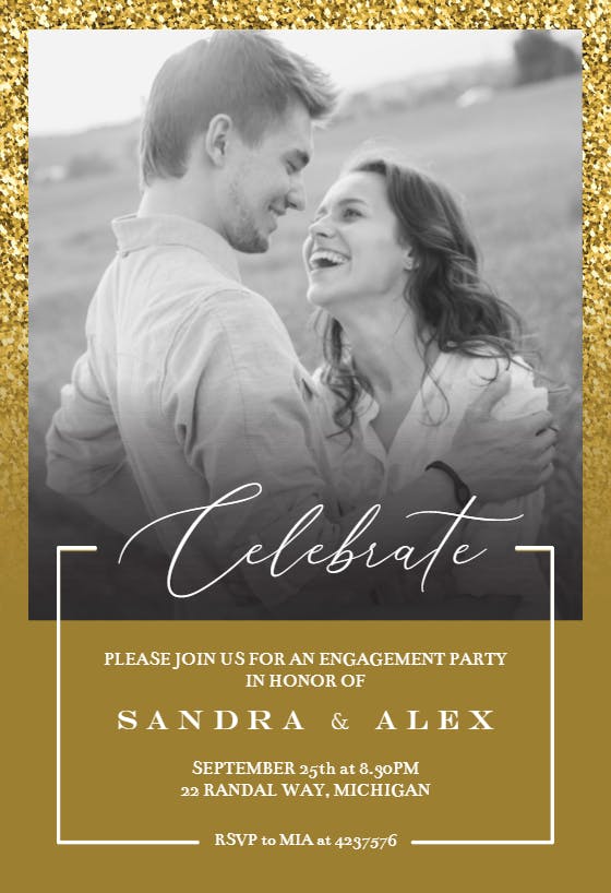 New era - engagement party invitation